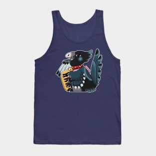 Maneki Raptor in Blue & Black Tank Top